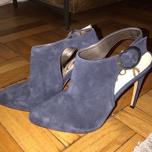 Sam Edelman Blue Suede Heels // Size 8.5